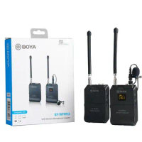 BOYA BY-WFM12 Prosfesional VHF Wireless Microphone System for iOS Android Smartphones Video Camcorders Audio recorders