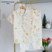 Greet Junior PP Cozy Pajamas Cotton Japan Baju Tidur Anak 8 Doggy Family