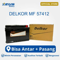 Aki Mobil Delkor 57412 - Kapasitas 74Ah, Cocok untuk Toyota Innova Diesel Reborn dan Fortuner VRZ