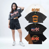 SOUBI BAND CROP TEE // ACDC // OVERSIZE // UNFINISHED