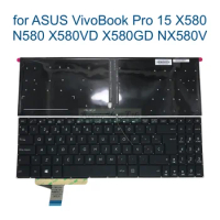US USA Spanish Backlit Keyboard for ASUS VivoBook Pro 15 X580 N580 X580VD X580GD NX580V N580VD NX580VD 0KNB0-5600TA00 5605SP00