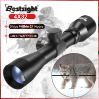 Bestsight 4x32 Rifle Scope Riflescope Airsoft Hunting Scopes Sniper Scope Optical Sight Luneta Para Rifle Telescope Airsoft