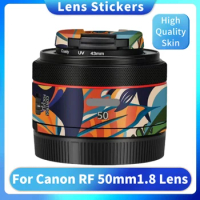 RF50mm/1.8 Camera Lens Body Sticker Coat Wrap Protective Film Decal Skin For Canon RF 50mm 1.8 Macro IS STM 50 F1.8 RF50MM RF50