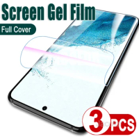 3PCS Soft Hydrogel Film For Samsung Galaxy S22 S21 FE Plus Ultra 5G Galaxi S 22 21 S22Ultra 21Fe 5 G Water Gel Screen Protector