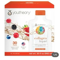 內地直送 - 開市客/Costco 美國進口youtheory膠原蛋白飲品30ml*30袋含維生素