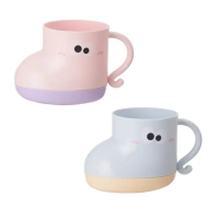 【洗漱用具】大眼睛漱口杯2入組(兒童漱口杯 親子杯 情侶水杯 刷牙 環保杯 飲料杯 盥洗杯 牙刷收納)