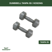 Dumbbell Plastik Tanpa Isi Sepasang Wannafit | Barbell Barbel Dumbell Kosongan 3kg 5kg 7kg 10kg 3 kg