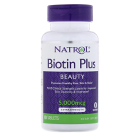 現貨【美國直送】Natrol Biotin Plus 生物素 5000mcg 60片 含葉黃素 biotin現貨