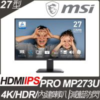【MSI 微星】PRO MP273U