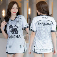 คิงสิงโต 3D V-Tech Co., Ltd. เสื้อเชิ้ตตัวยาวผู้ชายและผู้หญิง ไซส์ XS-5XL ผลิตในภาษาไทย รุ่นพิเศษ สไ