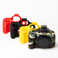 ยางซิลิโคนเกราะผิว DSLR กรณีกระเป๋ากล้องร่างกายปกป้องกันกรณีกรอบนุ่มสำหรับ Canon EOS 650D 700D