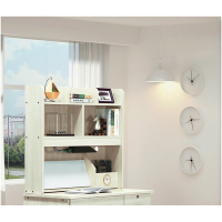 AS DESIGN雅司家具-凱西3尺冰島白四抽書桌上座-90x22x82cm(有兩色可選)
