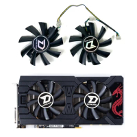 New Original GA92B2U 85MM 4PIN GPU Fan for Dataland Rx 560 Xt RX570 Rx 580 Powercolor Radeon reed Draak Rx 570 Dual Cooling Fan