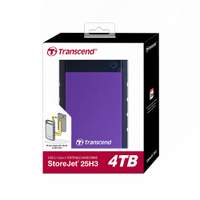 創見 Transcend 25H3P 4TB 紫色 USB3.0 2.5吋 行動外接硬碟(TS4TSJ25H3P)