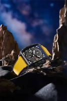 Jam Tangan Pria T5 7812W Chronograph Stopwatch Original Tali Rubber Kaca Safir Tahan Air 3 Meter Inc