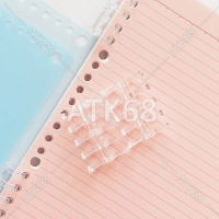 2 PCS Ring Binder Plastik DIY Rakit A5 B5 A4 Transparan Aesthetic