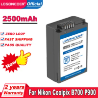LOSONCOER EN-EL25 ENEL25 2500mAh Battery For Nikon Z50 ZFC Z 50 Z FC MH-32 Camera
