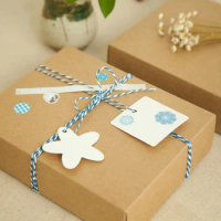 20*16*5cm 350G kraft paper boxes Heaven and earth cover box,wallet gift candy food packing box 50pcs/lot