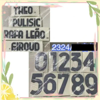 Super A 2023 2024 grey GIRo UD IbR AHIM OVIC A.RE BIC R.L EAO Number Printing Font, Hot stamping Patches Badges