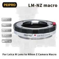 PEIPRO LM-NZ Macro adapter compatible with LEICA M Lens to Nikon Z Mount Cameras Close Focus for Nikon Z6/Z7/Z8 cameras