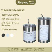 TUMBLR STAINLESS STEEL 320ML 600ML/ GELAS KOPI/ GELAS AESTHETIC/GELAS STAINLESS