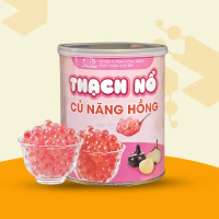 [HỒNG] THẠCH NỔ củ năng hồng (LOTUS FOOD) - hộp 850g