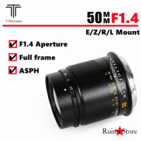 TTArtisan 50mm F1.4 ASPH Full Frame Manual Focus Lens for SonyE /NikonZ /CanonR /Sigma Leica Panasonic L Mount Cameras