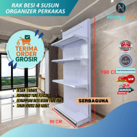 HarmonyNest - 100% Baja Rak Toko Minimarket Terima Order Grosir Rak Besi Penyimpanan Barang Multi-la