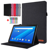 Funda For Lenovo Tab M9 Cover Etui Cloth Caqa For Lenovo Tab M9 2023 TB-310FU 9.0 inch Tablet Case Card Slots Shell + Pen