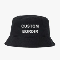 Topi Bucket Hat BUNDAR Distro BORDIR NAMA TULISAN GAMBAR LOGO FOTO sablon rimba souvenir oleh suveni