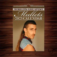 World Greatest Mullets 2023 Wall Calendar Funny/Quirky/Christmas/Birthday/Gift Idea/Present/Novelty/Humour/Secret Santa
