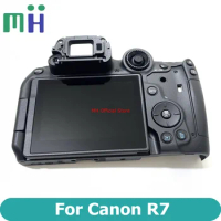 NEW For Canon EOS R7 Back Cover Rear Shell Case with LCD Display Screen Button Hinge Flex Cable FPC Card Cover EOSR7 EOS-R7