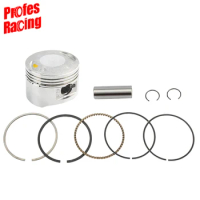 Fit for Lifan 138cc Air Cooling Engine ATV Motorcycle Pit Bike 2HH-103A 54mm Piston 14mm Ring Pin Piston Ring Kits Set