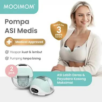 Pompa ASI Elektrik Wireless M3 Double Pump 2pcs - Wireless Electric Breast Pump MOOIMOM M3 2pcs 24 m