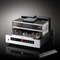 Latest upgrade version YAQIN 40W+40W MS-30L EL34 Push-Pull Tube Amplifier EL34 6J1 Lamp Integrated Amp with Remote