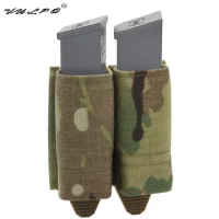 VULPO Tactical Airsoft Pistol 9mm Double Magazine Pouch KYWI Style Mag Pouch Hunting Paintball Equipment