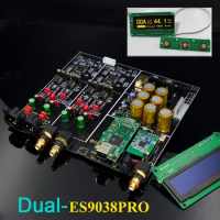 HIFI Dual ES9038PRO + XMOS XU208 USB decoder DAC Board Support Add Bluetooth 5.0