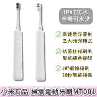 【小米有品】掃震電動牙刷 MT001(軟毛 杜邦 電動牙刷 聲波 音波 震動 口腔 刷牙 清潔 美白牙刷)
