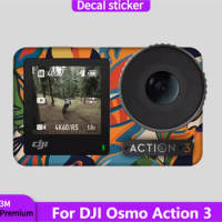 For DJI Osmo Action 3 Video Camera Sport Sticker Protective Skin Decal Vinyl Wrap Film Anti-Scratch Protector Coat Action3
