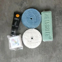 Metabrite paket 4J4KTCOMPH250 batu hijau poles 250 gr mini pink tahap akhir kompon dan kain poles je