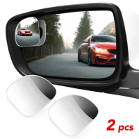 2pcs Car Blind Spot Mirror Adjustable Small Mirrors For Saab 93 95 Saab 9-3 9-5 900 9000 GAZ Gazelle Dacia LADA