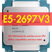 Xeon 2697V3 E5 2697 V3โปรเซสเซอร์14-Core 2.60GHZ LGA 2011-3 CPU HUANANZHI X99เมนบอร์ดสำหรับชุด Xeon