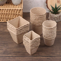 10PCS Environmental Biodegradable Plant Paper Pot Starters Nursery Cup Grow Bags For Flower Seedling Home Gardening Tools New