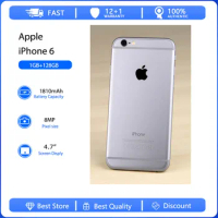 Apple iPhone 6 Mobile Cell Phone Original Used Unlocked4.7" 16/32/128GB ROM Dual Core IOS 8MP Camera 3G 4G LTE Fingerprint