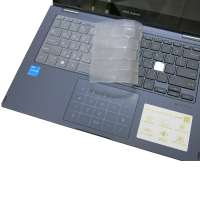 【Ezstick】ASUS Vivobook Go 14 Flip TP1400 TP1400KA 奈米銀抗菌TPU 鍵盤保護膜(鍵盤膜)