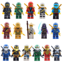 Cross-border wholesale ninja building block figures, small figurines, dolls, mini figures, education