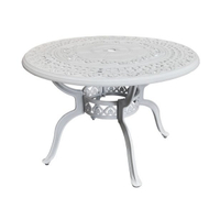╭☆雪之屋☆╯ 大桌面鑄鋁圓桌(DIY自組)/戶外休閒桌椅T-Z106D