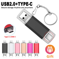 USB flash drive Type-C high Speed drive 256GB 128GB 64GB 32GB 16 GB 8 GB 4GB external storage double Application Micro USB Stick