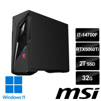 MSI微星 Infinite S3 14NVN7-2882TW RTX5060Ti 電競桌機 (i7-14700F/32G/2T SSD/RTX5060Ti-16G/Win11)(送128G行動碟)