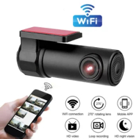 Mini HD 1080P Smart Car Wifi Dvr Dash Camera Night Vision Video Recorder 170 Degree View Dashboard G-Sensor 24H Parking Monitor